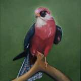 Red-footed falcon oil on canvas (diptych) Realismus painting nature Weißrussland 2022 - Foto 1