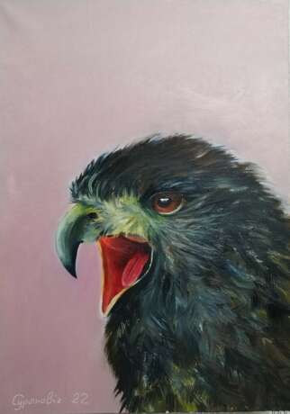 Golden eagle I Oil paint Realism nature Byelorussia 2022 - photo 1