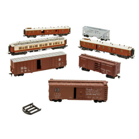 LILIPUT/RIVAROSSI/TRIX set of 11 freight and passenger cars, H0 gauge, - Foto 3