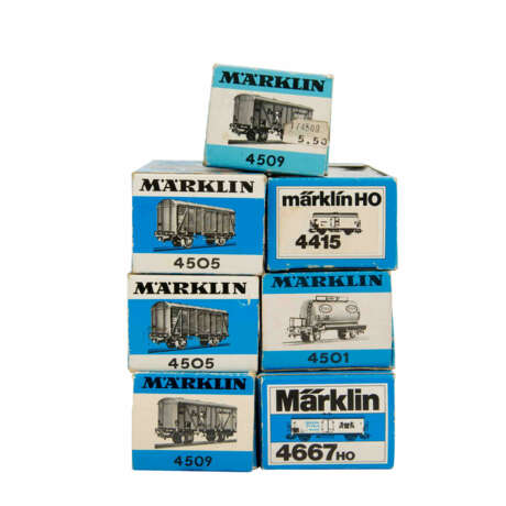 MÄRKLIN/FLEISCHMANN set of 20 freight cars, H0 gauge, - фото 3