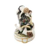 THURINGIA Group of figures '3 putti with goat', 19th/20th c. - photo 4