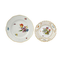 MEISSEN two plates, late 19th/early 20th c.