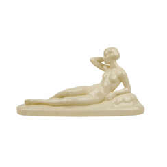 UTZSCHNEIDER&CO/SAAREGUEMINES reclining female nude, c. 1910/20,