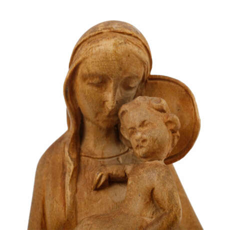 SCULPTURER/IN first half of the 20th century, 'Madonna with Child', - Foto 5