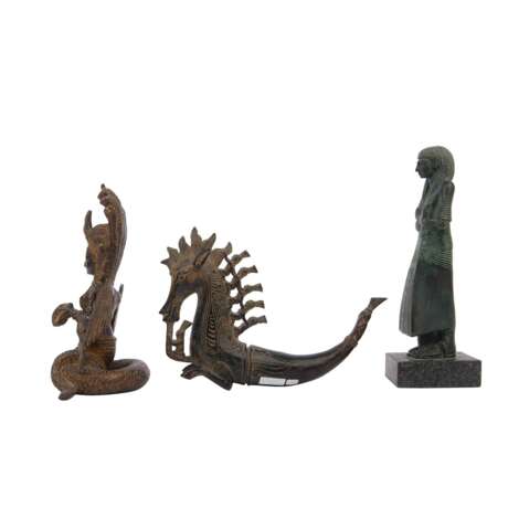Convolute: 3 figures of metal, ASIA and INDIA, - фото 2