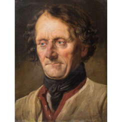 KAUFFMANN, HUGO WILHELM (1844-1915) "Old farmer".