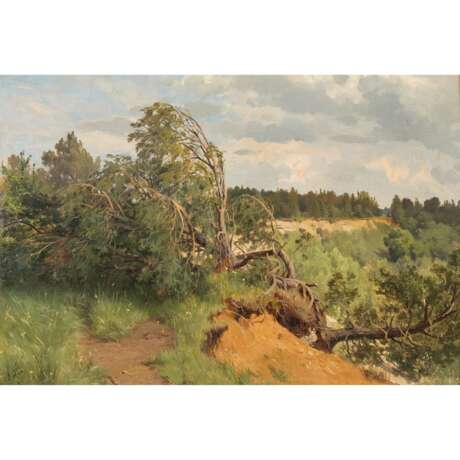 PAINTER OF THE LATE XIX CENTURY "Southern Landscape" 1880 - Foto 1