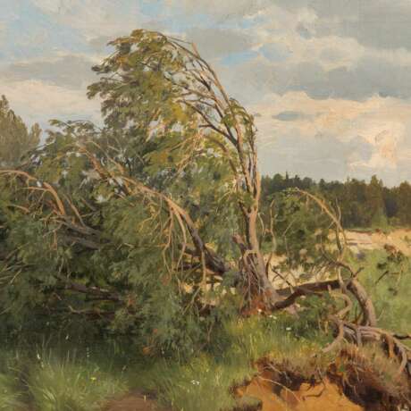 PAINTER OF THE LATE XIX CENTURY "Southern Landscape" 1880 - Foto 4