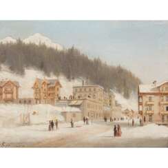 SOMMER, FERDINAND (1822-1901) "Spa Promenade" 1870
