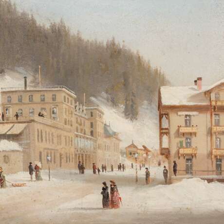 SOMMER, FERDINAND (1822-1901) "Spa Promenade" 1870 - фото 4