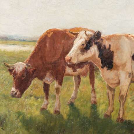 VAN LOKHORST, JOHAN NICOLAAS (ATTRIBUIERT, 1837-c.1929) "Grazing Cows on a Sunny Day." - photo 3