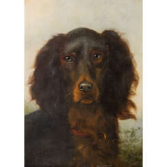 TEIGE, H. (XIX) "Hunting dog" 1893
