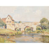 FRANKL,FRANZ (1881-1940) "River course at the edge of the village". - Foto 1