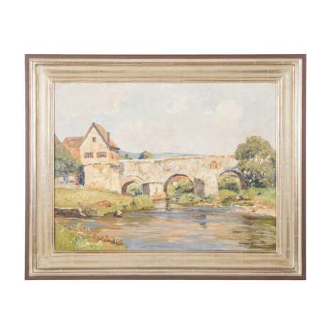 FRANKL,FRANZ (1881-1940) "River course at the edge of the village". - photo 2