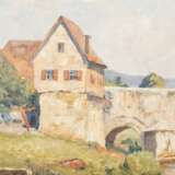 FRANKL,FRANZ (1881-1940) "River course at the edge of the village". - Foto 4