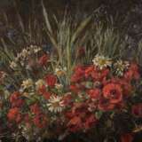 MONOGRAMMIST P. K. (painter 19th/20th c.), "Bouquet of meadow flowers with poppy and chamomile", - фото 4