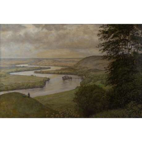 THOMA, HANS (1839-1924), "Landschaft am Oberrhein", 1916, - Foto 1