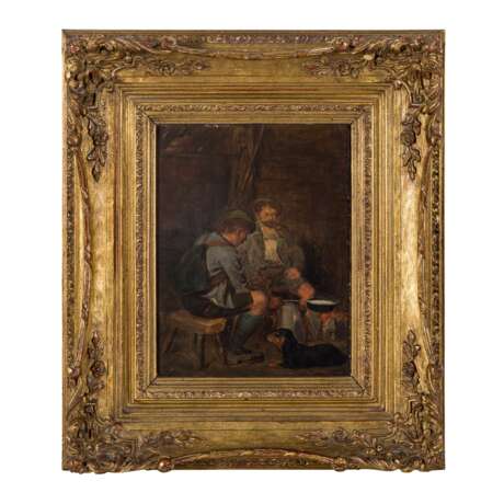 PAINTER/IN 19th/20th century, "Two hunters in the parlor", - photo 2