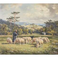 DEMETZ, KARL (1909-1986), 'Sheep on the Alb',