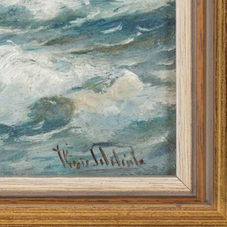 SCHLEICH, HANS (1834 - 1912), "Stormy Sea", - Foto 3
