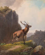 Людвиг Густав Фольц. VOLTZ, Ludwig, ATTRIBUIERT (1825-1911), "Stag in the mountains",