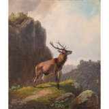 VOLTZ, Ludwig, ATTRIBUIERT (1825-1911), "Stag in the mountains", - фото 1