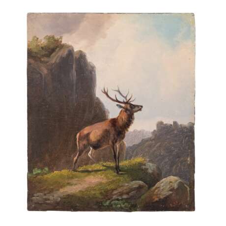 VOLTZ, Ludwig, ATTRIBUIERT (1825-1911), "Stag in the mountains", - фото 2