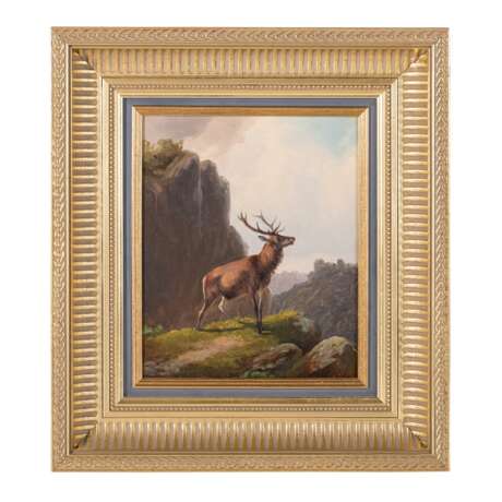 VOLTZ, Ludwig, ATTRIBUIERT (1825-1911), "Stag in the mountains", - photo 3