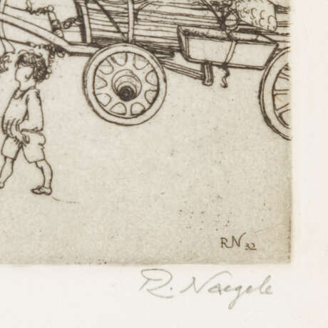 NÄGELE, REINHOLD (1884-1972), "Carriages," 1932, - Foto 3