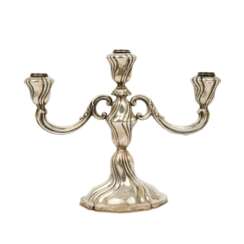 BRUCKMANN & SÖHNE 3-flame candlestick, 835, 20th c.