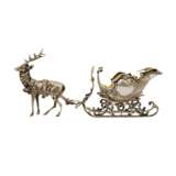 GERMAN Salière in the form of a sleigh, 800, 20th c. - фото 1