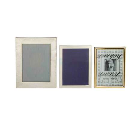 Convolute of 3 silver picture frames, 3pcs, 925, 21st c., - photo 1
