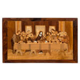 INTARSIA PICTURE "Last Supper", 20th c., - Foto 2