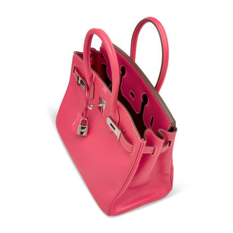 A LIMITED EDITION ROSE TYRIEN & RUBIS EPSOM LEATHER CANDY BIRKIN 30 WITH PALLADIUM HARDWARE - фото 7