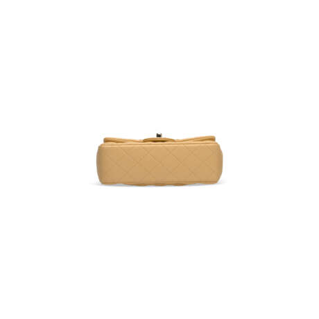 A BEIGE QUILTED CALFSKIN LEATHER MINI RECTANGULAR CLASSIC FLAP BAG WITH LIGHT GOLD HARDWARE - photo 5