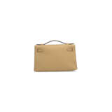 A CHAI SWIFT LEATHER KELLY POCHETTE WITH GOLD HARDWARE - фото 4