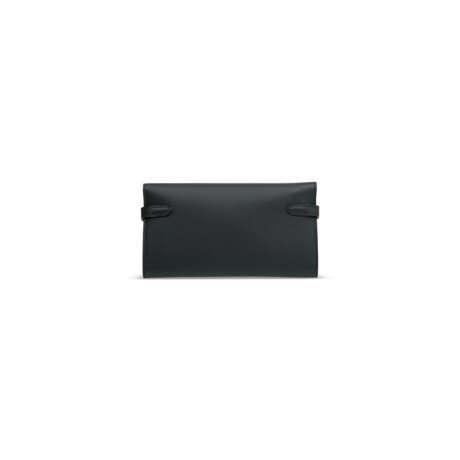 A BLACK EPSOM LEATHER KELLY WALLET WITH PALLADIUM HARDWARE - photo 4