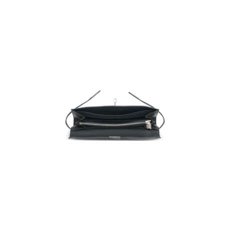 A BLACK EPSOM LEATHER KELLY WALLET WITH PALLADIUM HARDWARE - фото 6