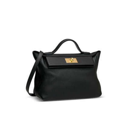 A BLACK TOGO & SWIFT LEATHER 24/24 29 WITH GOLD HARDWARE - photo 2