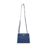 A DEEP BLUE EVERCOLOR LEATHER KELLY DANSE WITH GOLD HARDWARE - фото 7