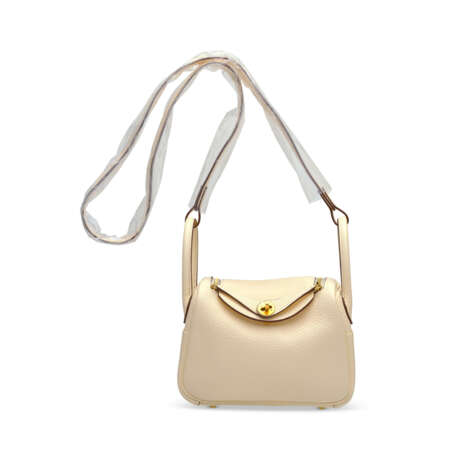 A NATA CLÉMENCE LEATHER MINI LINDY 19 WITH GOLD HARDWARE - Foto 1