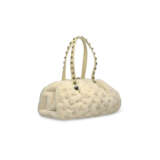 A LIMITED EDITION CREAM MONOGRAM QUILTED MINK CABOCHONS DEMI LUNE BAG WITH GOLD HARDWARE BY MARC JACOBS - фото 2