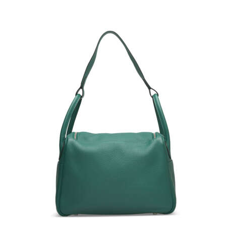 A MALACHITE TOGO LEATHER LINDY 30 WITH PALLADIUM HARDWARE - Foto 3