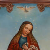 Икона Дева Мария развязывающая узлы Wood Oil Gothic Revival символическая композиция Russia 2013 - photo 6