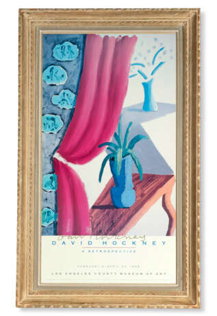 David Hockney, A Retrospective, "Still Life with Magenta Curtain" - Foto 2