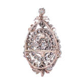 Historism brooch pendant with old cut diamonds - Foto 2