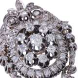 Historism brooch pendant with old cut diamonds - Foto 5