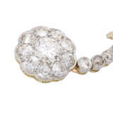 Earrings with fine old cut diamonds together ca. 3 ct, - photo 4