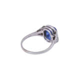 Art Deco ring with fine sapphire ca. 4,5 ct, - photo 3