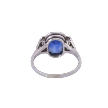 Art Deco ring with fine sapphire ca. 4,5 ct, - фото 4